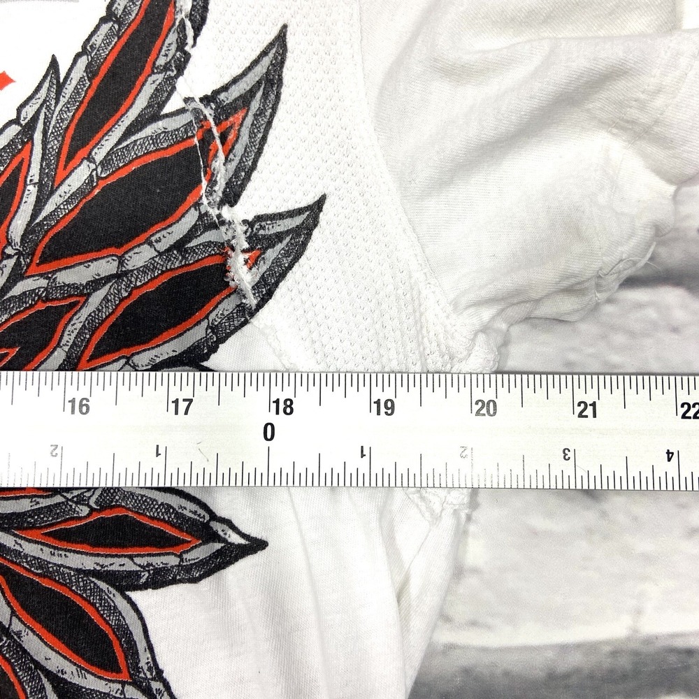 Affliction T-Shirt Men's Large White Live Fast Graphic Short Sleeves Y2K - Picture 8 of 11